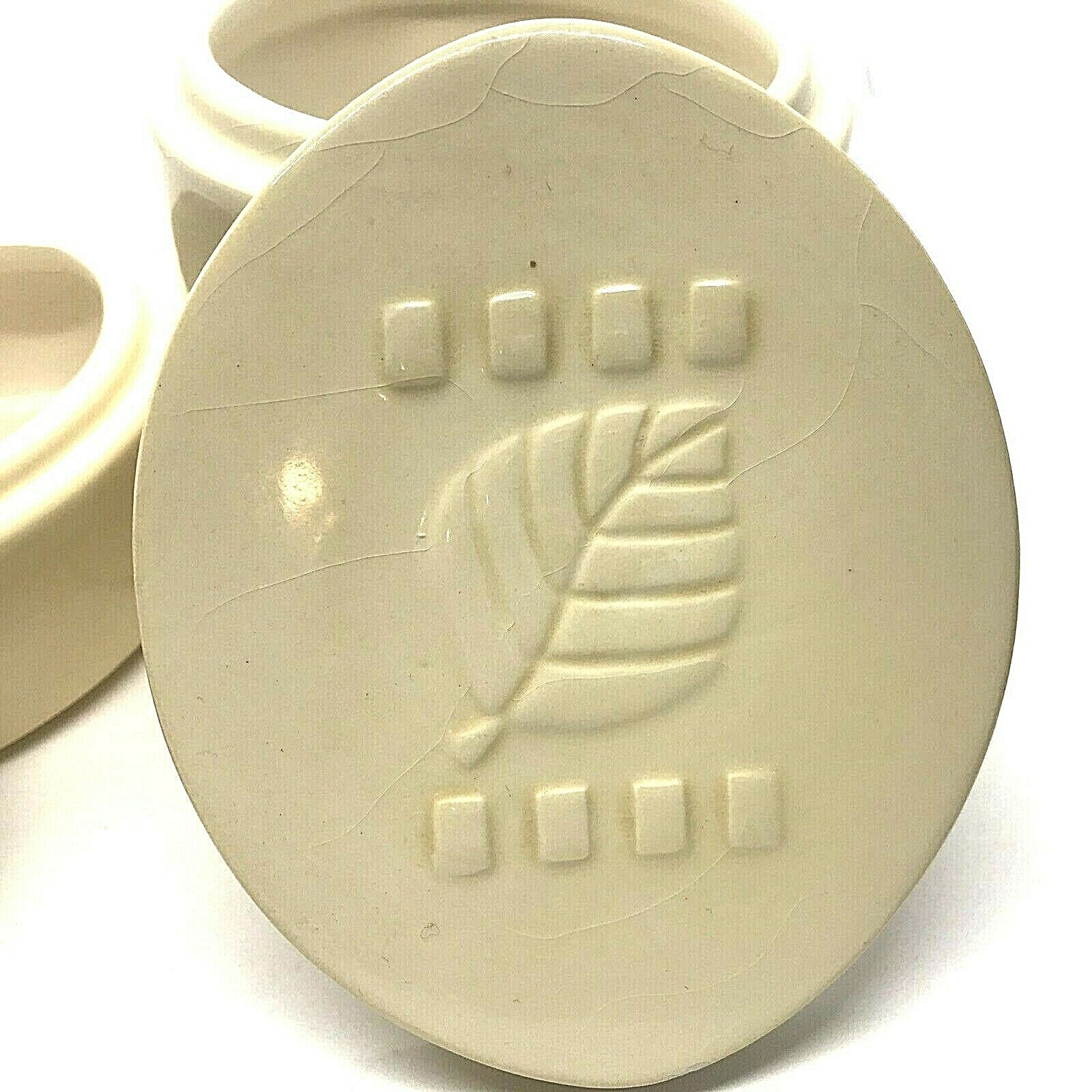 Pier 1 Imports Oval Trinket Canisters Storage Jars With Lids Set of 2