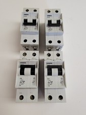 SIEMENS CIRCUIT BREAKER 5SX22 C3 & 52X22 C1,6. 2 POLE. LOT OF 4.
