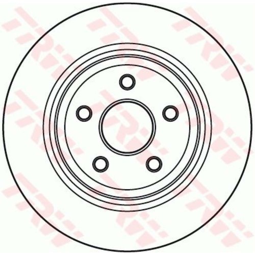 TRW 2x Disco Freno Trasero 350 Ventilado para Jeep Grand Cherokee III WH - Imagen 2 de 2