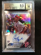 2016 Topps Chrome Jeremy Hazelbaker Rookie Auto Autographs Refractor BGS Gem 9.5