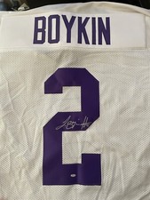 TCU TREVONE BOYKIN AUTOGRAPHED SIGNED WHITE JERSEY WITH OKAUTHENTICS COA