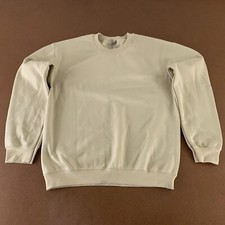 Gildan Heavy Blend Men's Medium Khaki Fleece Crew Neck Pullover Sweatshirt New