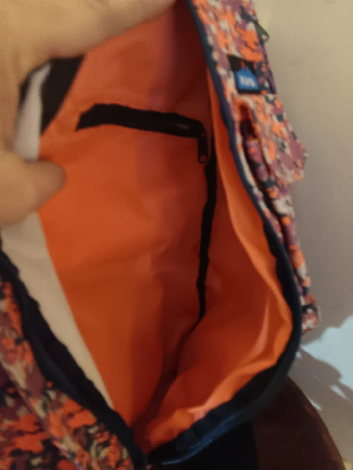 Kavu Rope Sling Bag Crossbody Purse Backpack Purple/ Gray / Salmon Hiking - Image 4 of 4