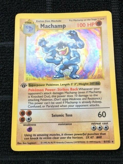 Pokemon Cards 1st edition Machamp - Holographic | eBay Pokemon Cards 1st edition Machamp - Holographic | eBay