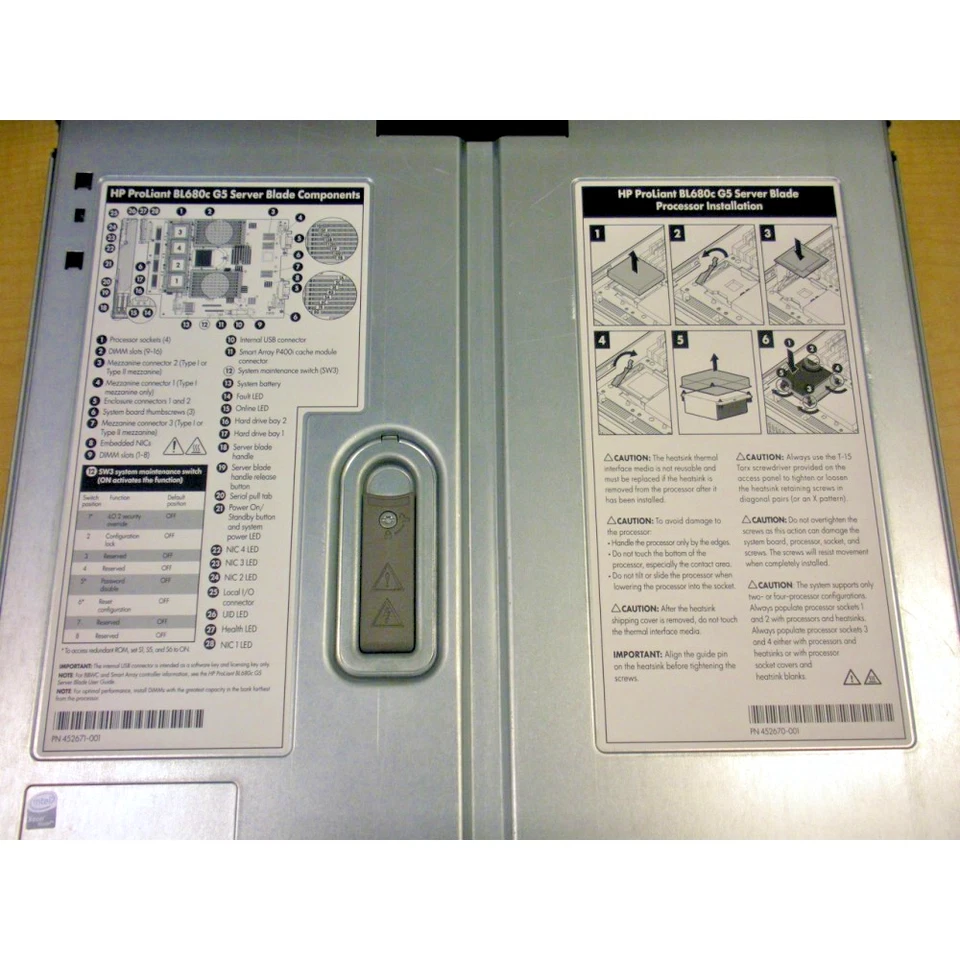 HP 492334-B21 BL680c G5 E7450 2.4GHz 6C (2P) 8GB P400i/256MB Blade Server - Image 2 of 2