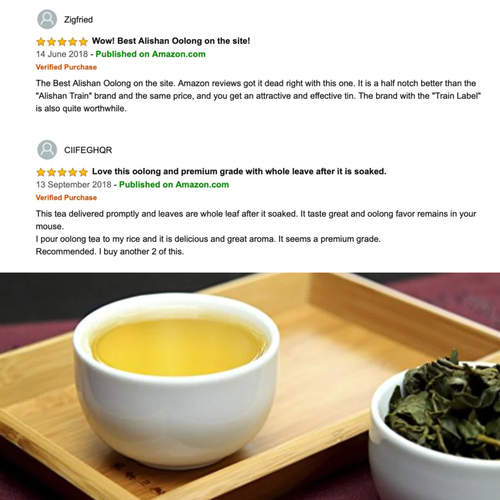 VAVCO Taiwán Alishan Alta Montaña Té Oolong Hoja Suelta Té Orgánico - Imagen 4 de 10