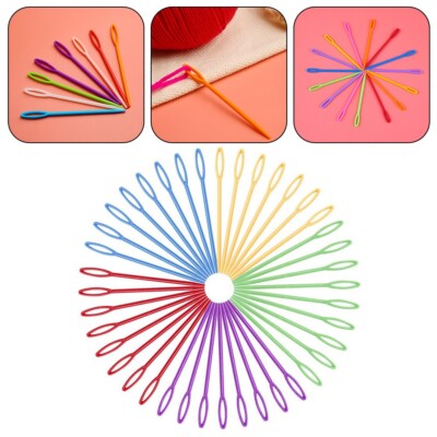 DIY DIY -Plastiknadeln 100 PCS -Nähnadeln Ungebraucht Ungeöffnet Unbeschädigt