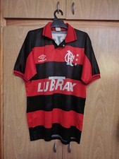Flamengo FC JERSEY SOCCER MATCH WORN UMBRO 9# Season 92/93