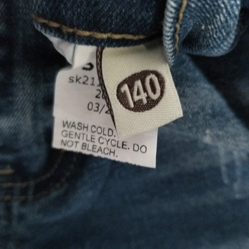 Shein Girl Sz 10Y Short Blue NWOT Denim Jean Casual Solid Elastic Waistband Wash - Picture 6 of 9