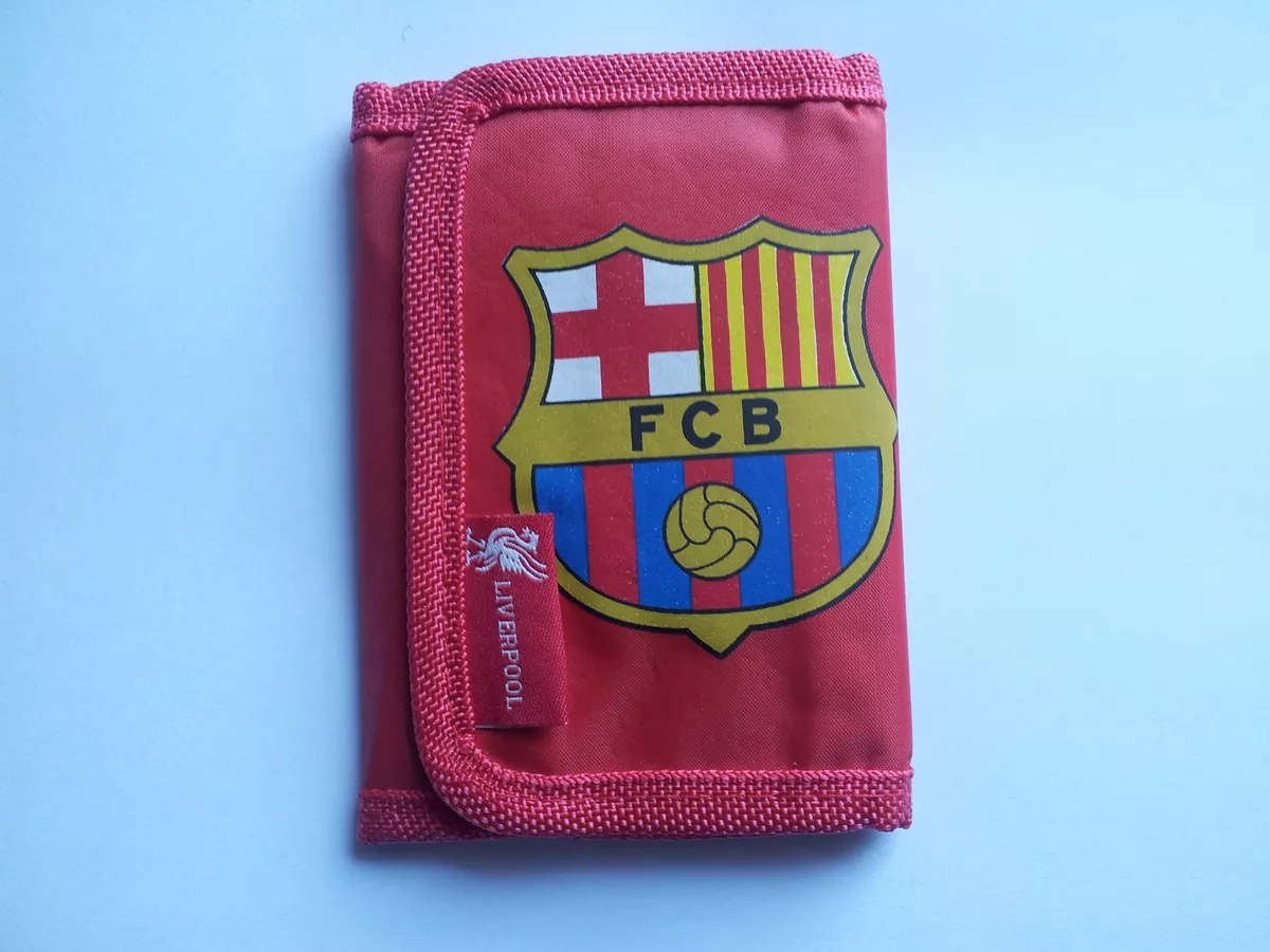 USED WALLET LIVERPOOL FC BARCELONA FCB RED VERY VERY GOOD