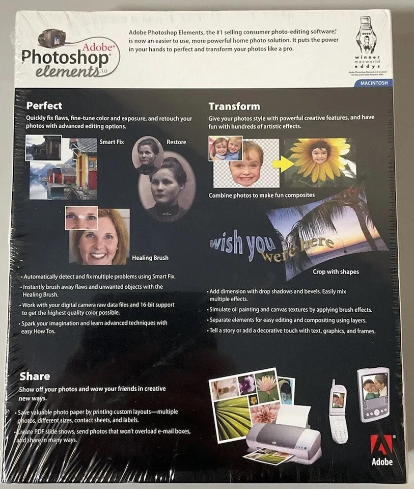 Adobe Photoshop Elements 3.0 Mac Works With iPhoto - Image 2 of 2