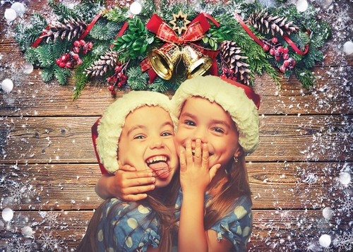Winer Weihnachten Holzbrett Schneeflocke Kulisse für Kinder Erwachsene Foto Hintergrund - Bild 3 von 9