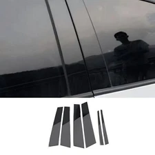 For Cadillac CT5 2020-24 Glossy Black Car PC Window BC Pillar Post Cover Sticker