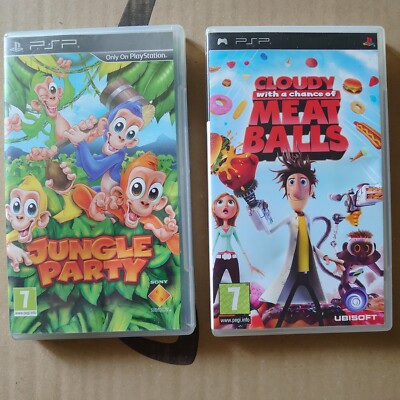PSP Jungle Party + Cloudy With A Chance Of Meatballs Custom Bundle