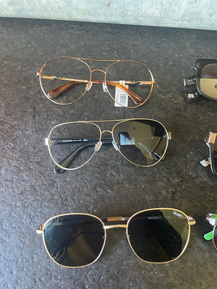 Очки солнцезащитные Kate Spade Quay смешанный лот из 11 подлинных поврежденных высококачественных солнцезащитных очков - Изображение 3 из 4
