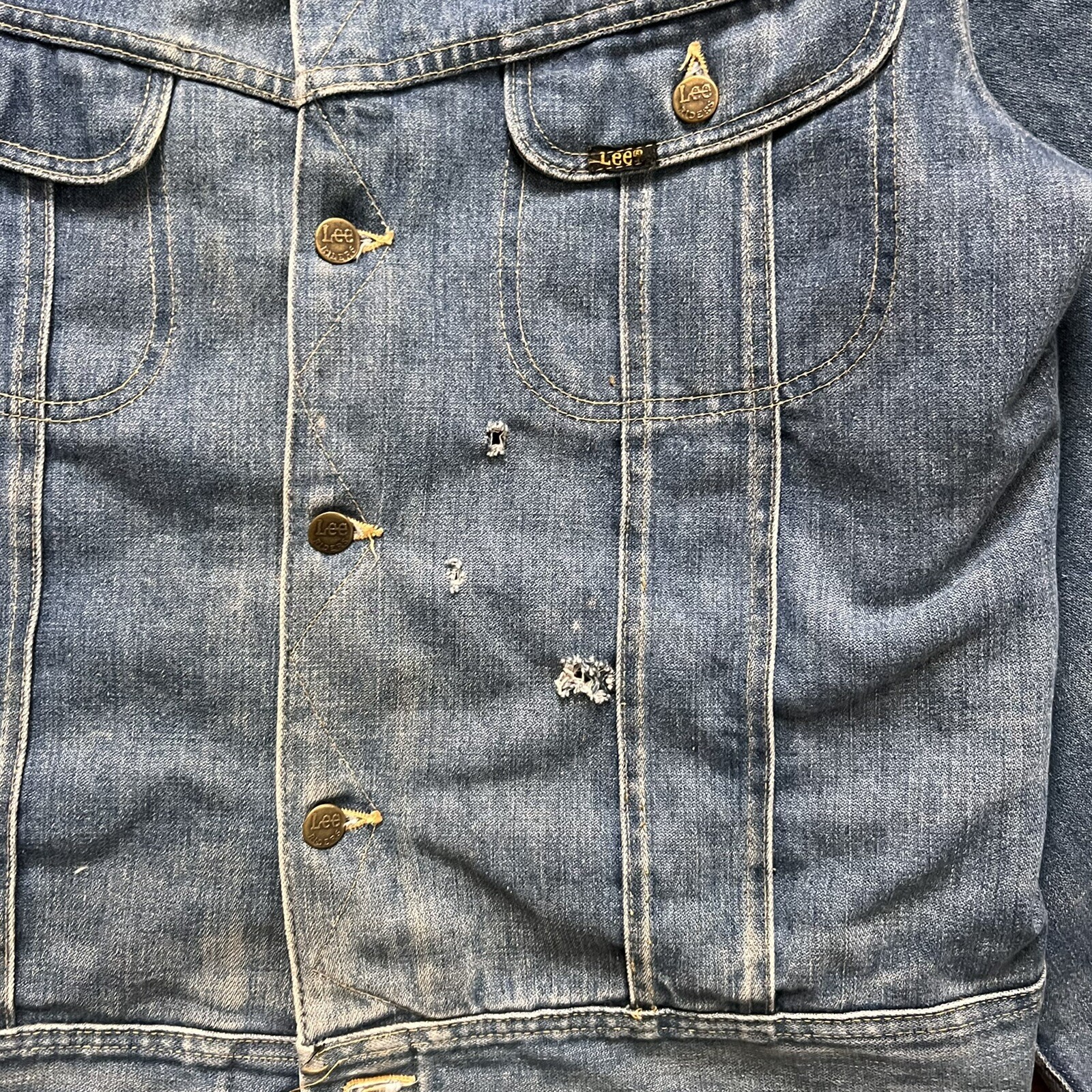 1960’s Lee Brand Storm Rider Blanket Lined Denim Truc… Gem