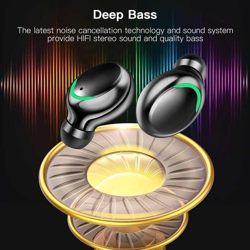 Wireless Earphones Bluetooth Headphones Earbuds Gym Sport For iPhone IOS Android - Picture 4 of 6