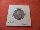 1935 silver George Washington quarter OLD