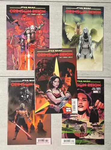 STAR WARS CRIMSON REIGN #1 - 5 A COVERS COMPLETE SET  MARVEL 2022
