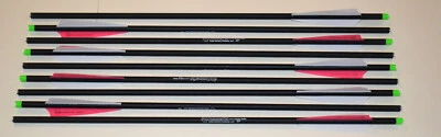 HOBO ARCHERY PRODUCTS 20" Carbon Crossbow Bolts White Pink Hobo Archery Arrows Qty 3,6,9,12 or 24