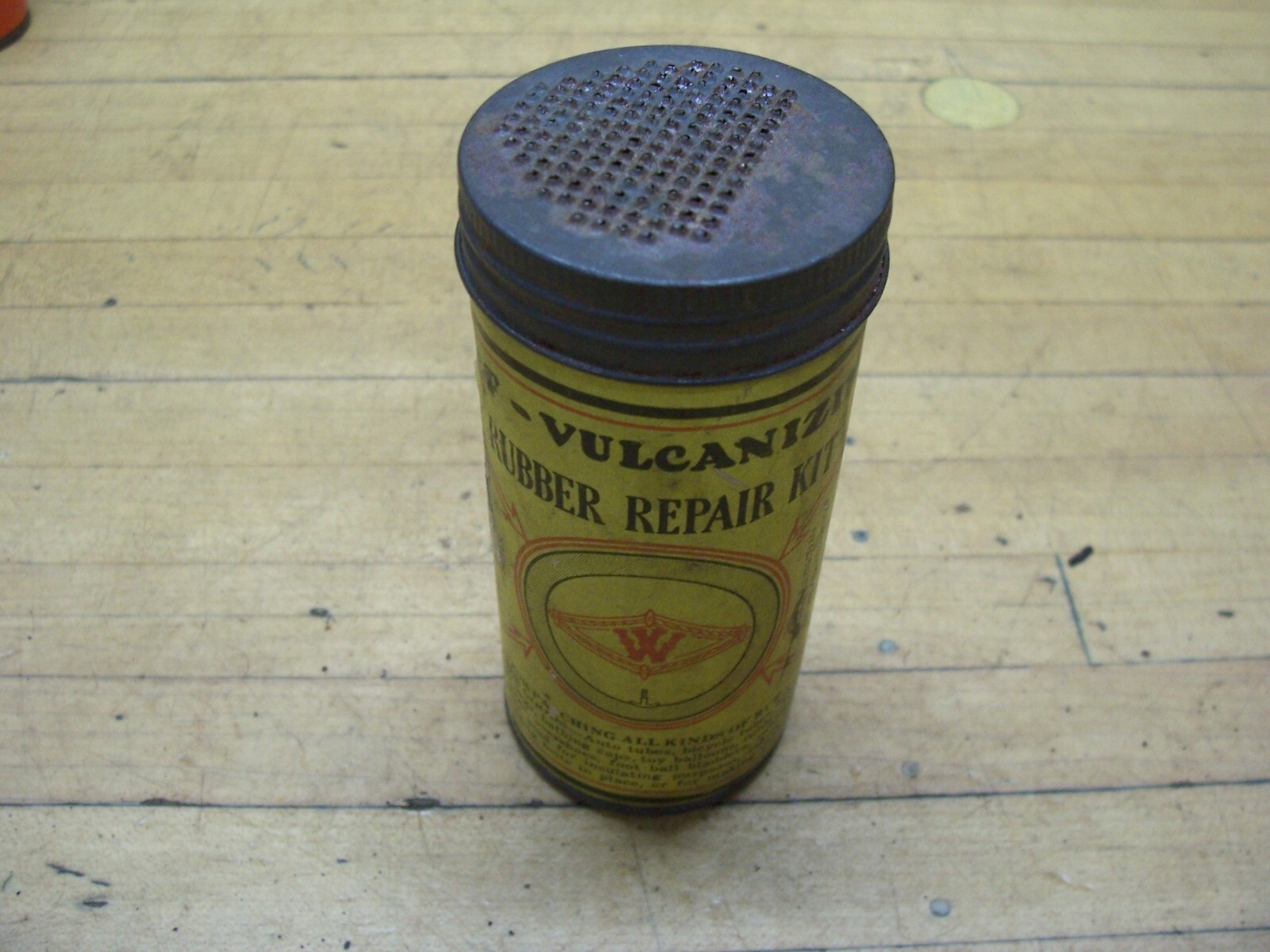 Vintage Woolworth Tube Tire Rubber Repair Can Vulcanizing Car Bicycle