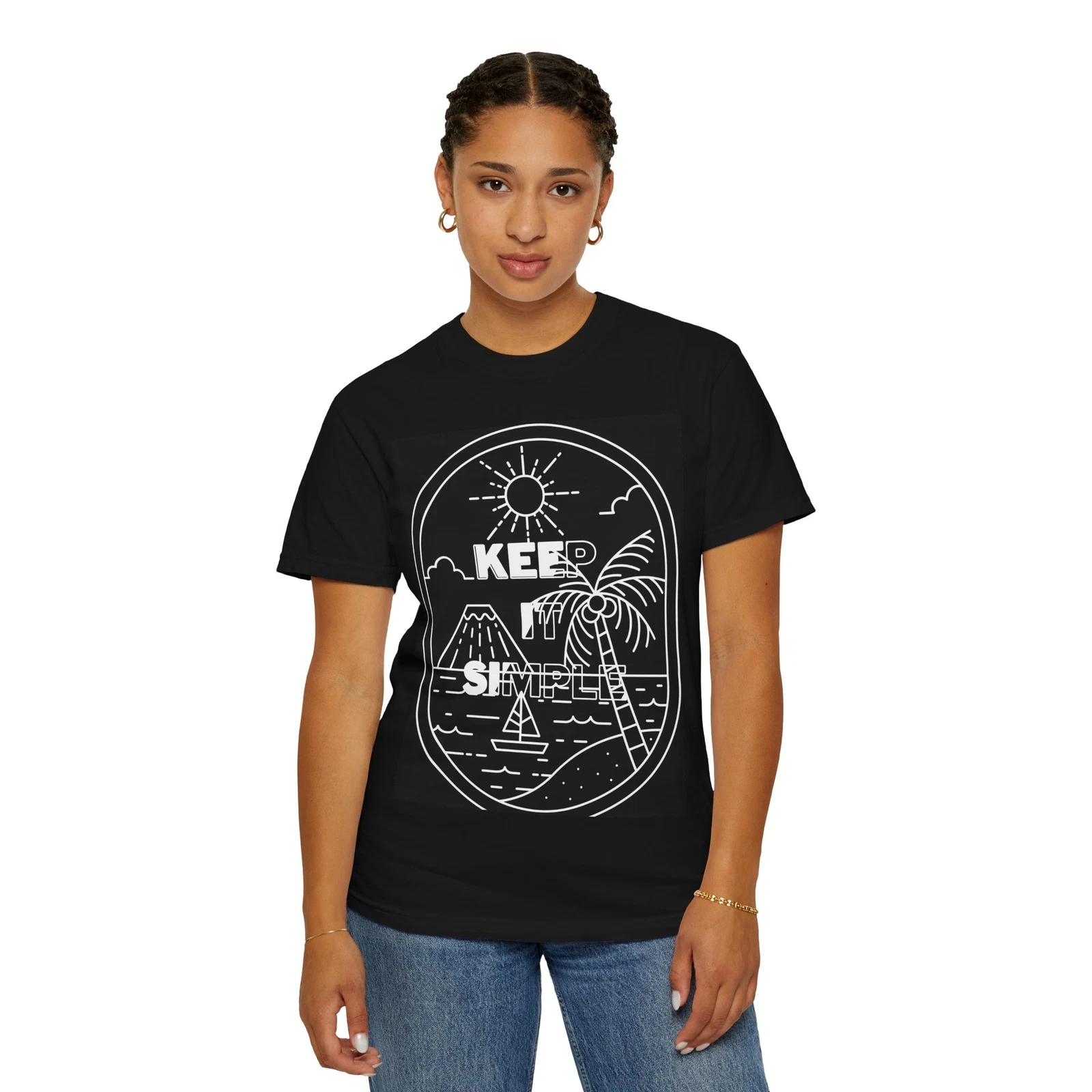 Keep It Simple T-Shirt, Casual Wear, Beach Vibes, Summer Fashion, Gift for
