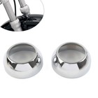 41MM Front Fork Boot Caps Cover For Harley FXST FXSTB FXSTC Pair Chrome