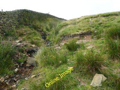 Foto 6x4 Wegmarkierung auf Weg neben Foster Clough Mytholmroyd Nicht viel von einem c2014