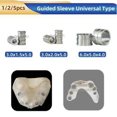 Guide Sleeve Guided Drill External Irriga Dental Implan Depth Universal