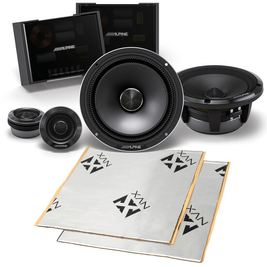 Компонентный динамик Alpine HDZ-65C мощностью 200 Вт RMS 65 с функцией демпфирования звука 11989000₽