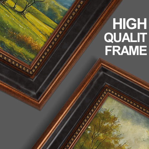 Aryroi Mountain Landscape Framed Canvas Wall Art Set, 16"x24" Large Green For... - Picture 6 of 7