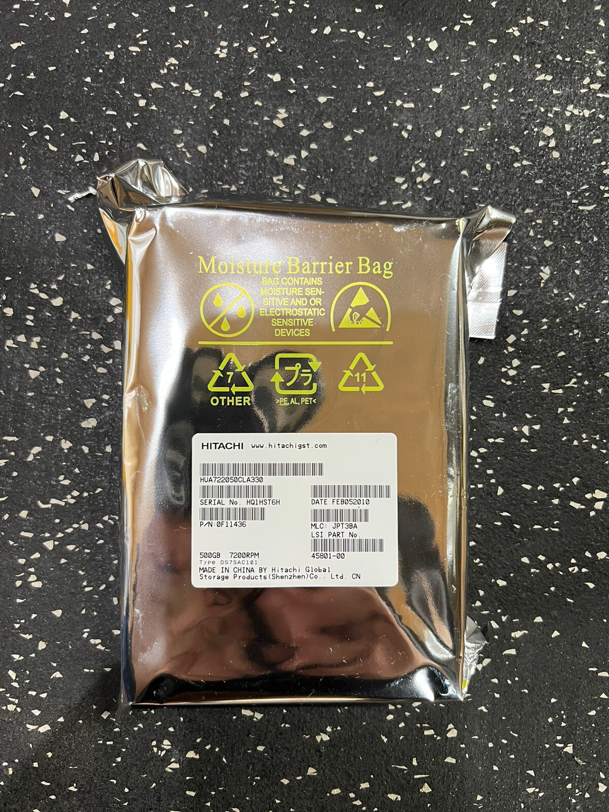 Hitachi 500GB 7.2K RPM 3Gb/s 3.5