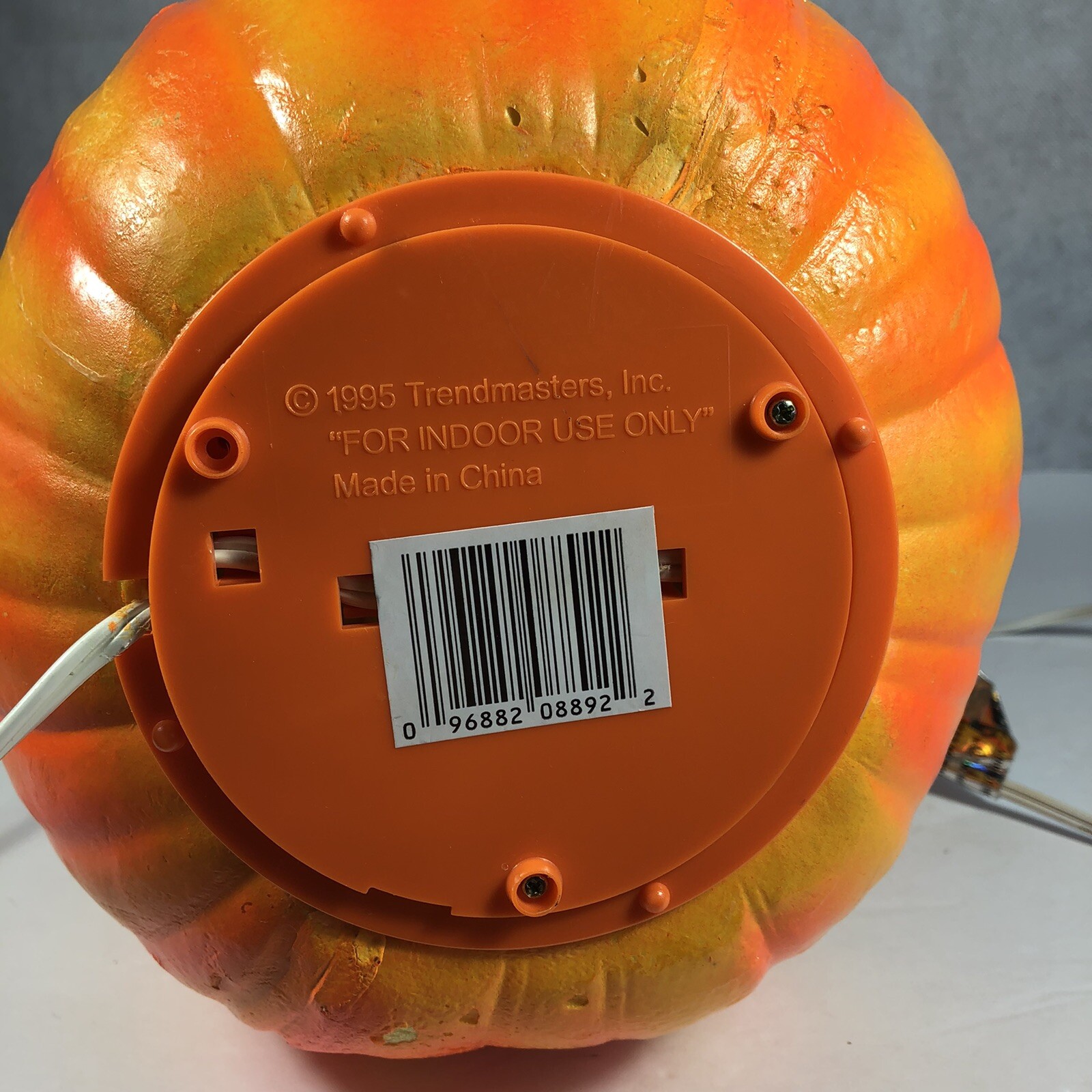 Vintage Trendmasters Halloween Foam Jack O Lantern Pumpkin Light up ...