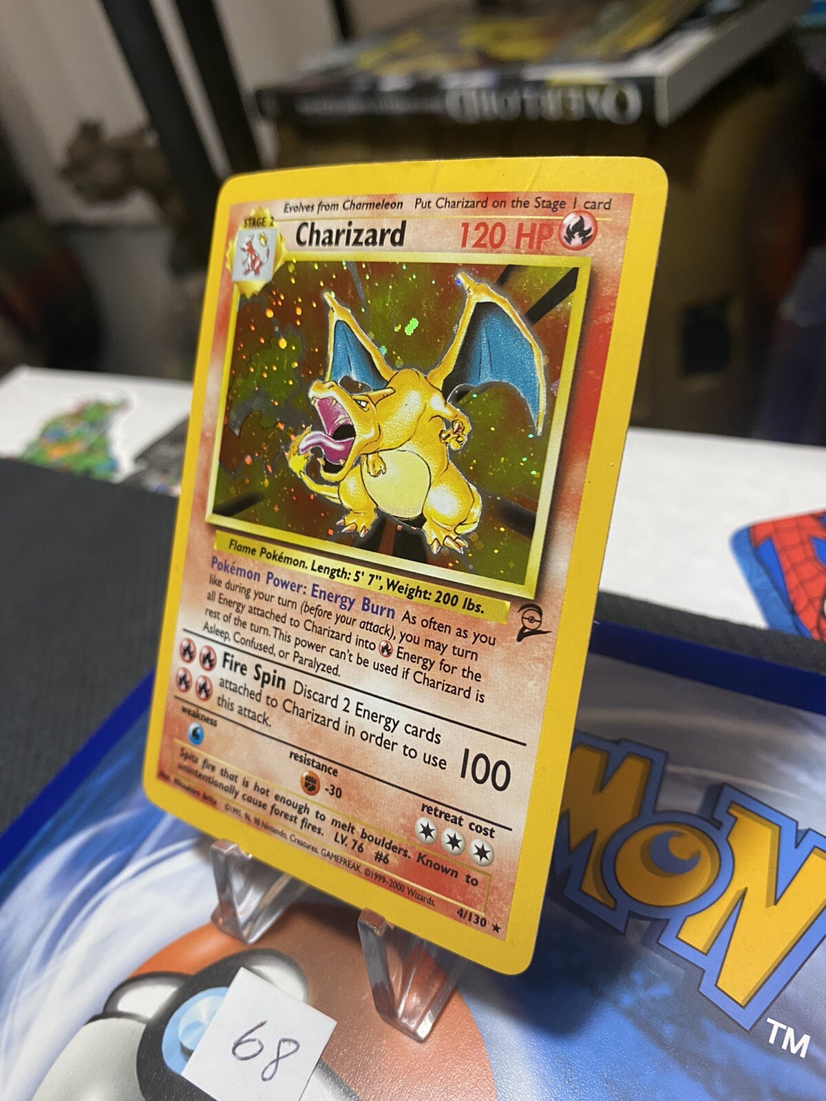 🔥 Beautiful Fire Spin SWIRL Charizard Base Set 2 - #4 Pokemon Card 🔥 |  eBay