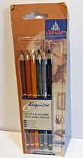 Conte  Paris Sketching Pencils - Assorted Colours Pack of 6. NEW Sealed