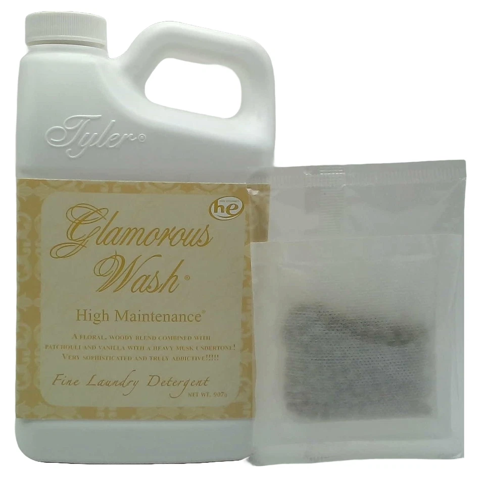 TYLER CANDLE COMPANY Tyler Candle - Glamorous Wash - High Maintenance fragrance w/sachet pouch - 64oz