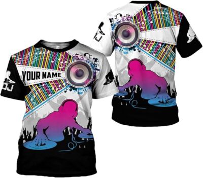 Custom DJ Shirts Tshirts Gifts for Women Best Gifts for DJs Men Funny DJ T Shirt