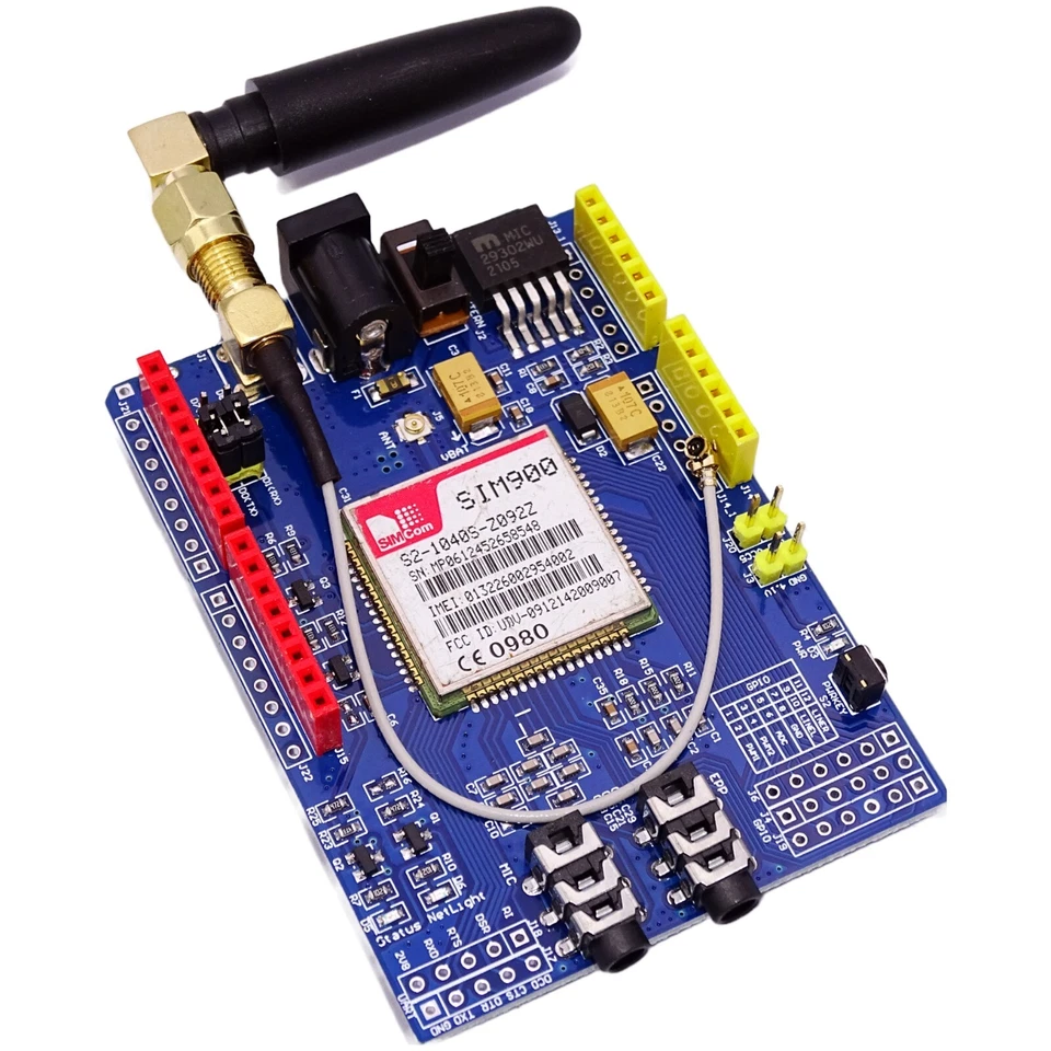 SIM900 Quad Band GSM GPRS Shield - SMS Data Modul IComSat Kit für Arduino Uno