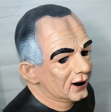 Lyndon B Johnson Mask LBJ Ex Presidents Latex Halloween Fancy Dress Point Break