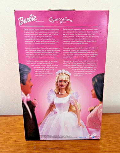 VTG 2000 BARBIE QUINCEANERA 15 DOLL BLONDE - NEW ( damage box ) - Picture 8 of 9