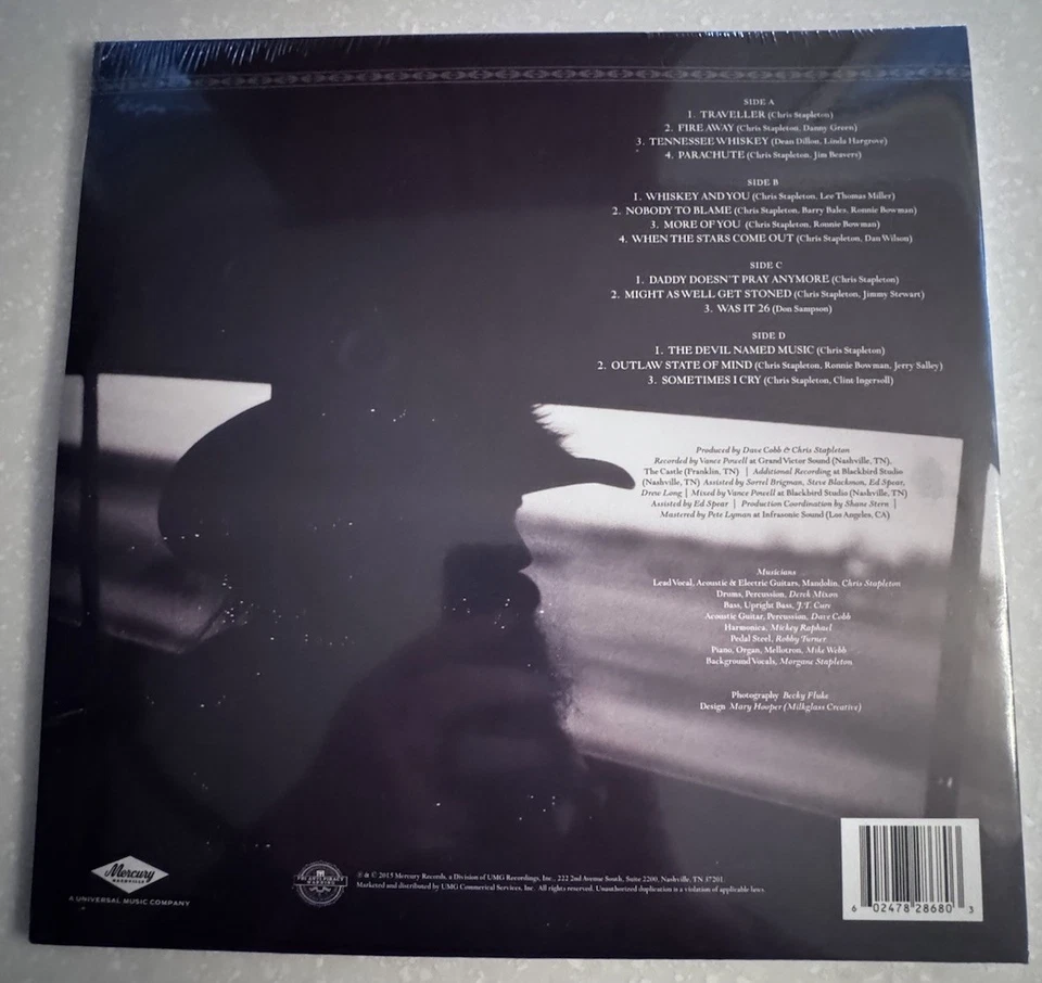 Chris Stapleton - Traveller 2xLP-Translucent Red Vinyl-sealed-Limited Edition. - Image 2 of 2