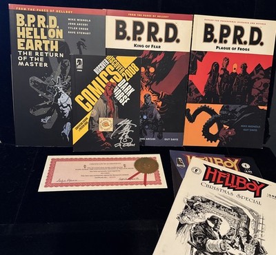 HELLBOY BPRD Comic & TPB Lot - Dark Horse 2008 Signed Jo Chen & More  
