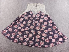 Umgee + XL Womens Dress Multicolor Floral Cotton Blend