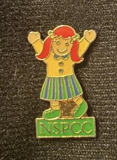 NSPCC Child Protection Charity Pin Badge Collectible Brooch GC Vintage