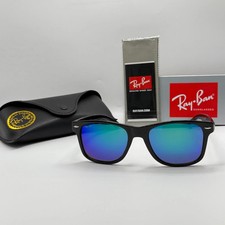 Ray-Ban 2140 Sunglasses Unisex Style Black Frame 56mm Dark Lenses UV Protection