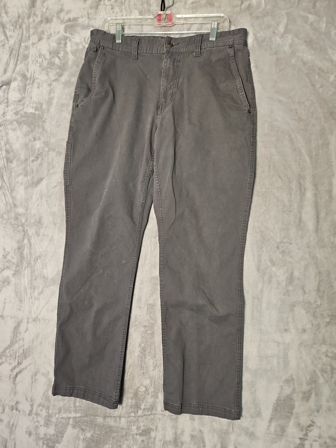 Eddie Bauer  Canvas Utility Pants –  Men's 34x31 (meas.) Gray
