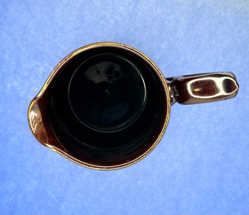 Vintage Gibson & Sons Dark Brown Embossed One Quart Pitcher Burslem, England - Picture 9 of 11