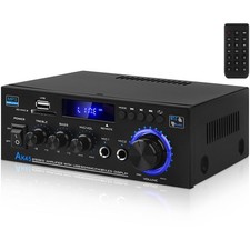 Bluetooth 5.0 Audio Amplifier Receivers-AK45 HiFi Stereo Mini Power Amplifier...