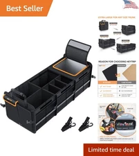 Sleek Foldable Trunk Organizer with Leakproof Cooler – Perfect for Travel