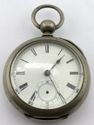 Waltham Broadway Antique Mechanical Pocket Watch  7J  18s  1591557 DOES NOT WORK